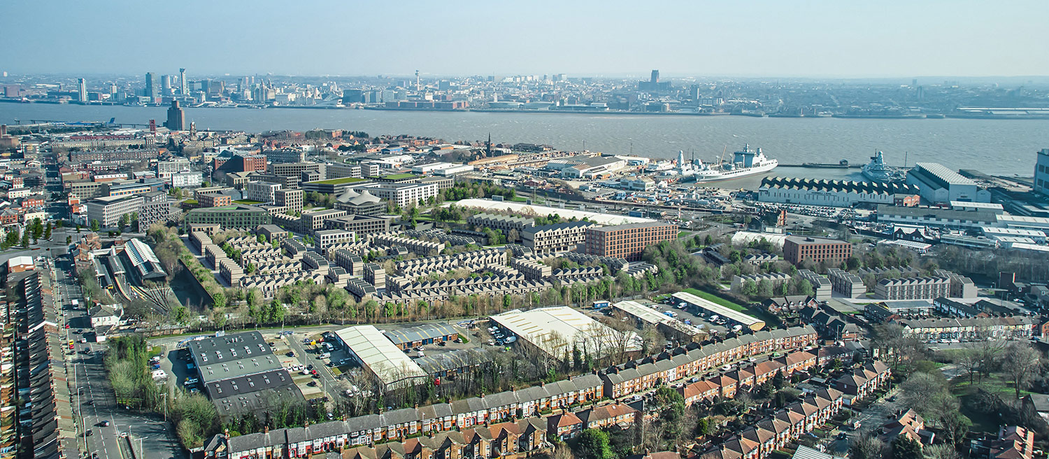 Aerial visual of the proposals